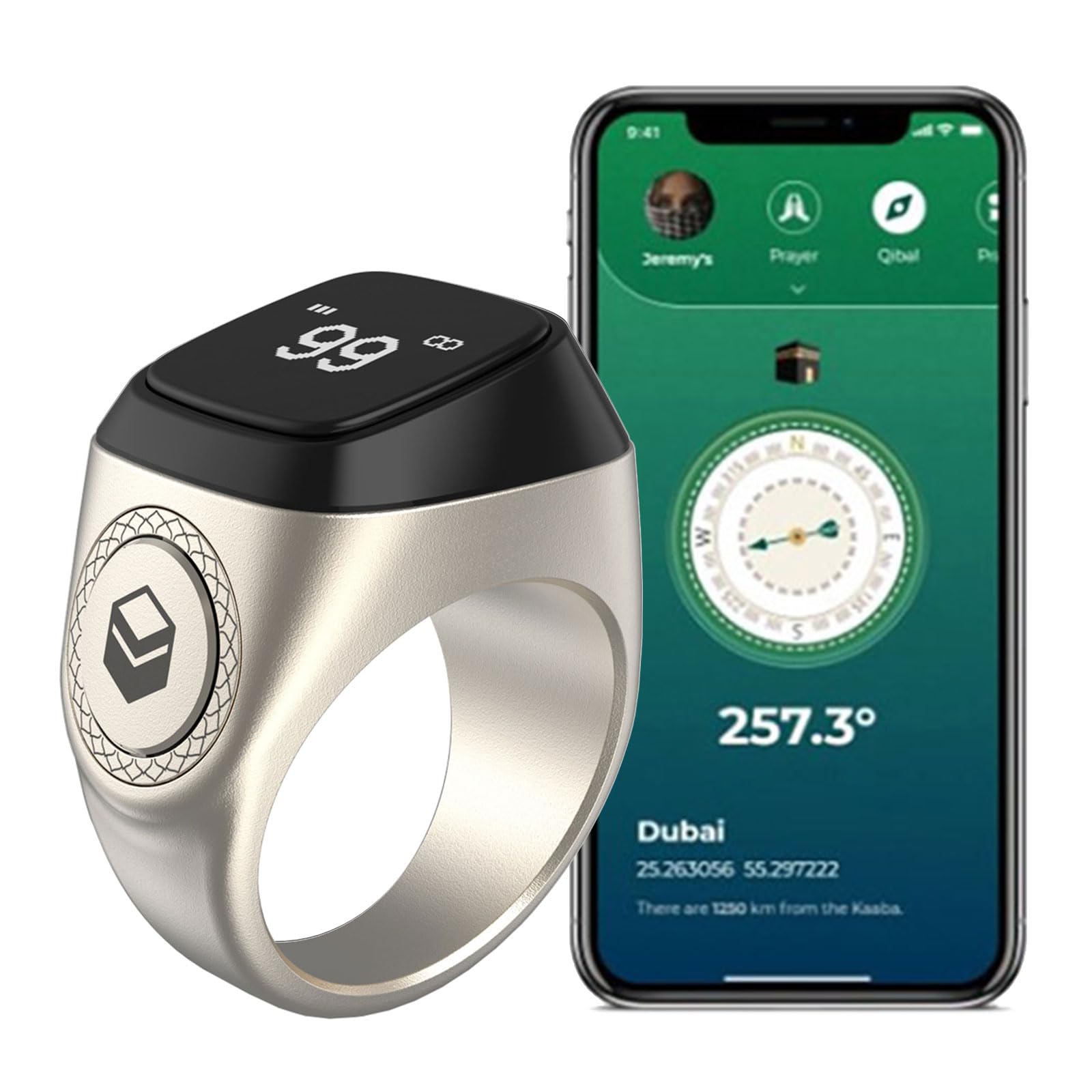 Étui de Chargement numérique Bluetooth et Bague Intelligente pour le Sport