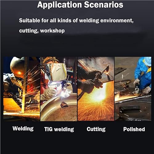 Miniatura 6 de Utoolmart Máscara de soldadura Escudo de mano Casco de soldadura Arco Tig pulido protector facial con gafas para alta temperatura de operación de