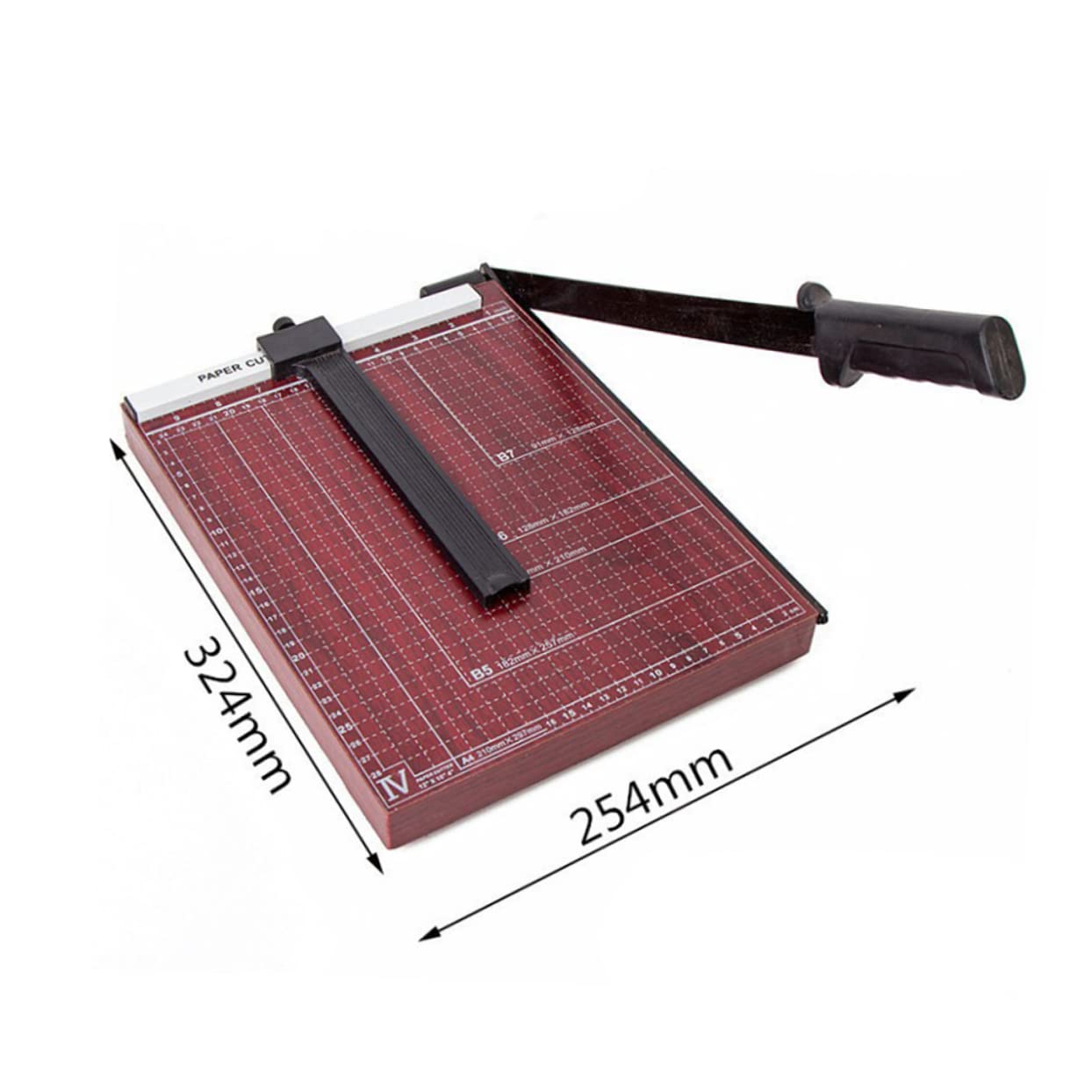 Tagliacarte A4 in Metallo con Base Quadrettata per Scuola
