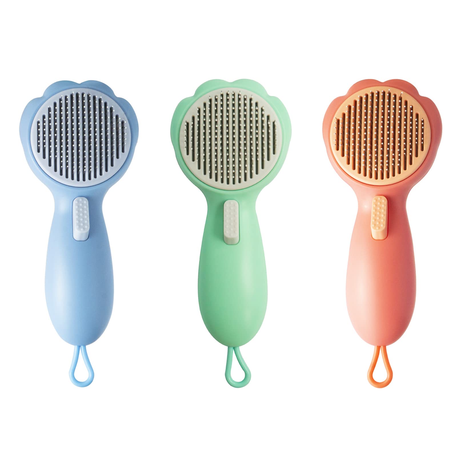 Pet Brush Slickers Comb Curved Steel Needle For Shedding & Grooming For All Long/Short Hair Dogs Cats