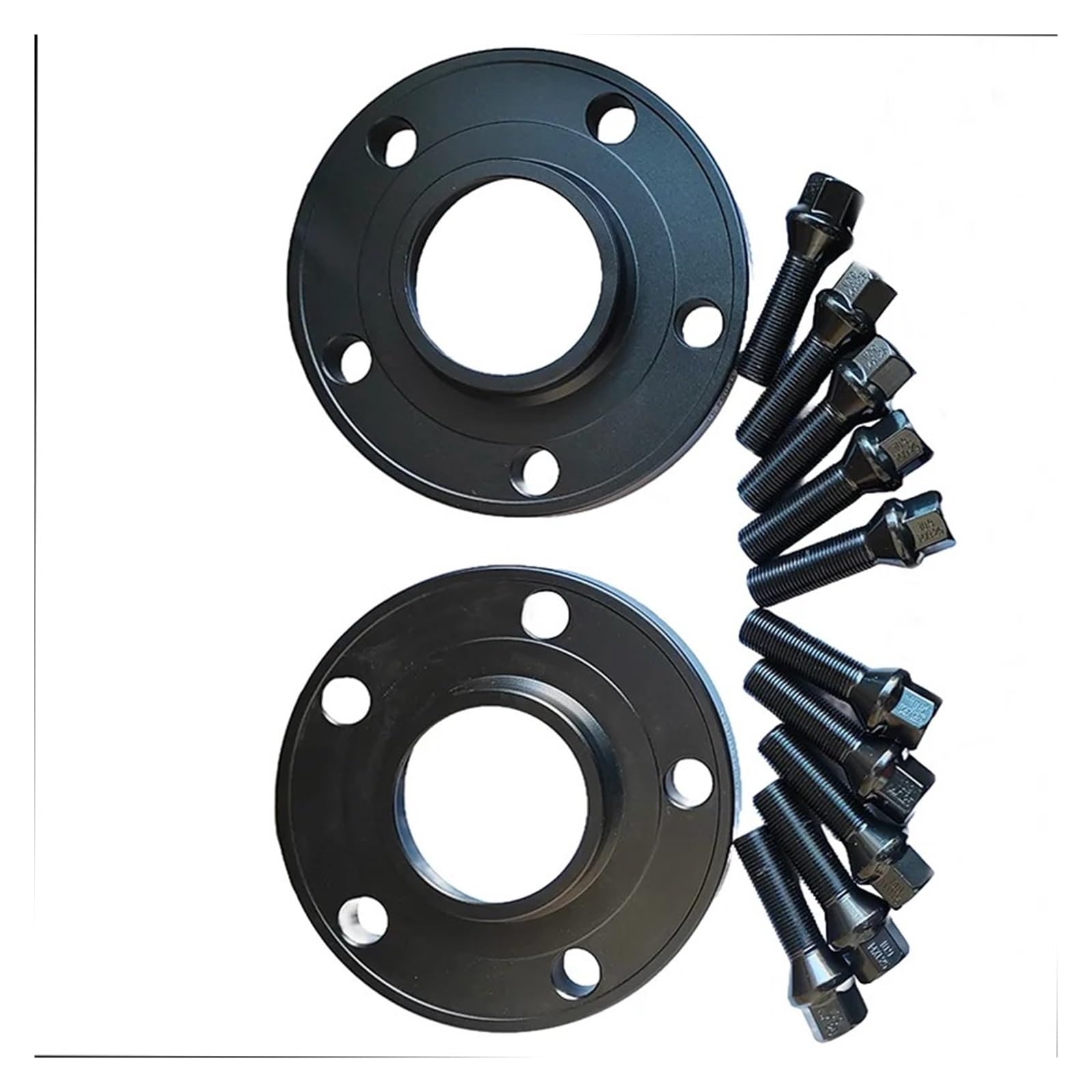 Distanziatori per ruote 2 pezzi 10 mm/15 mm/20 mm 5 x 112 66,6 distanziali per ruote per BMW per G26 2023 | 10 pezzi 14 x 1,25 bulloni conici(15mm silver)