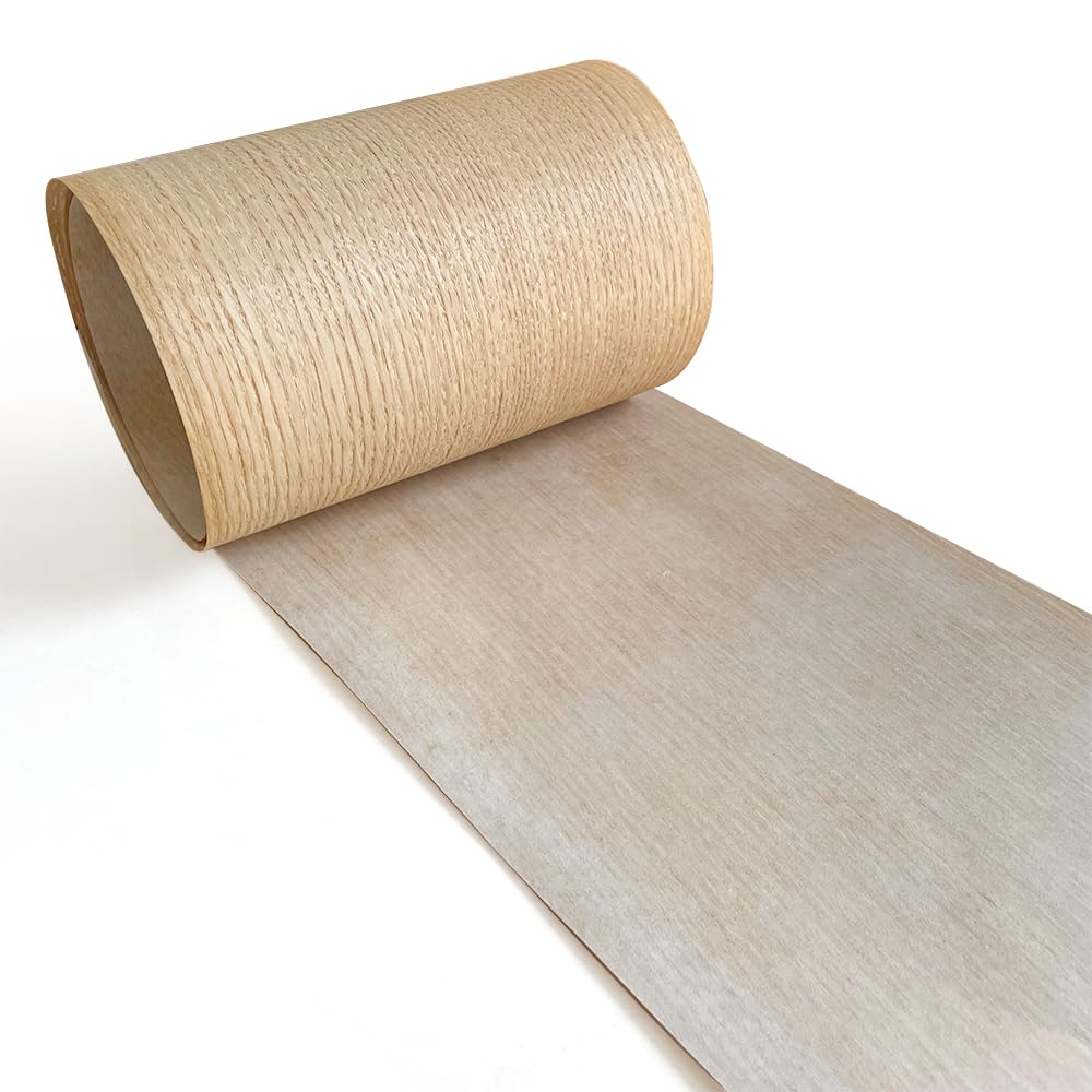1 Rotolo di Rovere Naturale Modello impiallacciatura in Legno for mobili Stereo Fai da Te Fatti a Mano Decorazione della casa impiallacciatura Pannello di Pelle Sottile Artigianale 20 * 210 cm