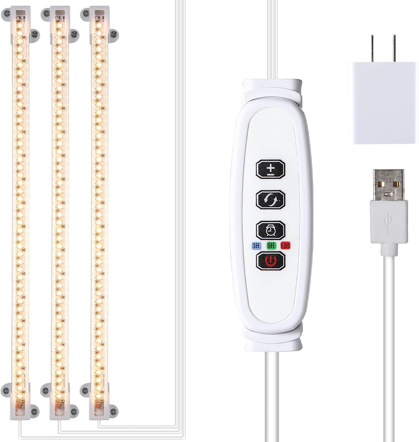 13 Inch 3 Head LED Grow Light Strips