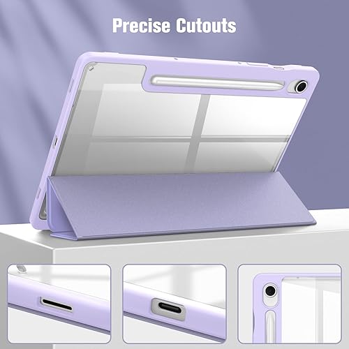 Miniatura 25 de Fintie Funda híbrida delgada para Samsung Galaxy Tab S10 Lite, S10 Fe, S9 FE de 10.9 pulgadas, Tab S9 de 11 pulgadas con soporte para S Pen, a Verde