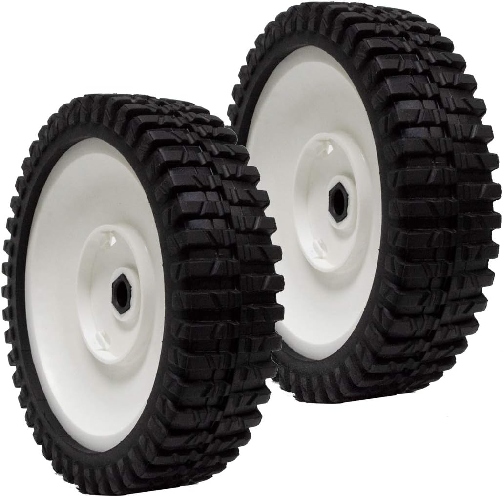 2PK EPR Lawn Mower Front Drive Wheels Fits Craftsman 180773 532180773 Poulan AYP 180775 532180775 White