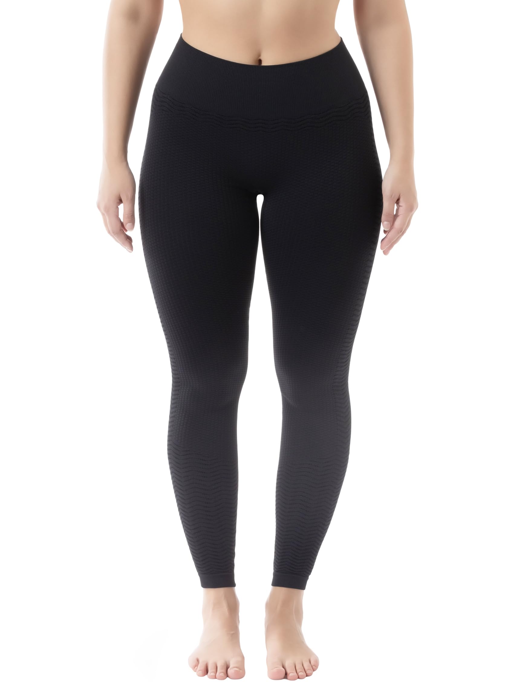 FarmaCell Anti-Cellulite Leggings Damen mit Mikromassage und FIR-Effekt, Made in Italy, 1109