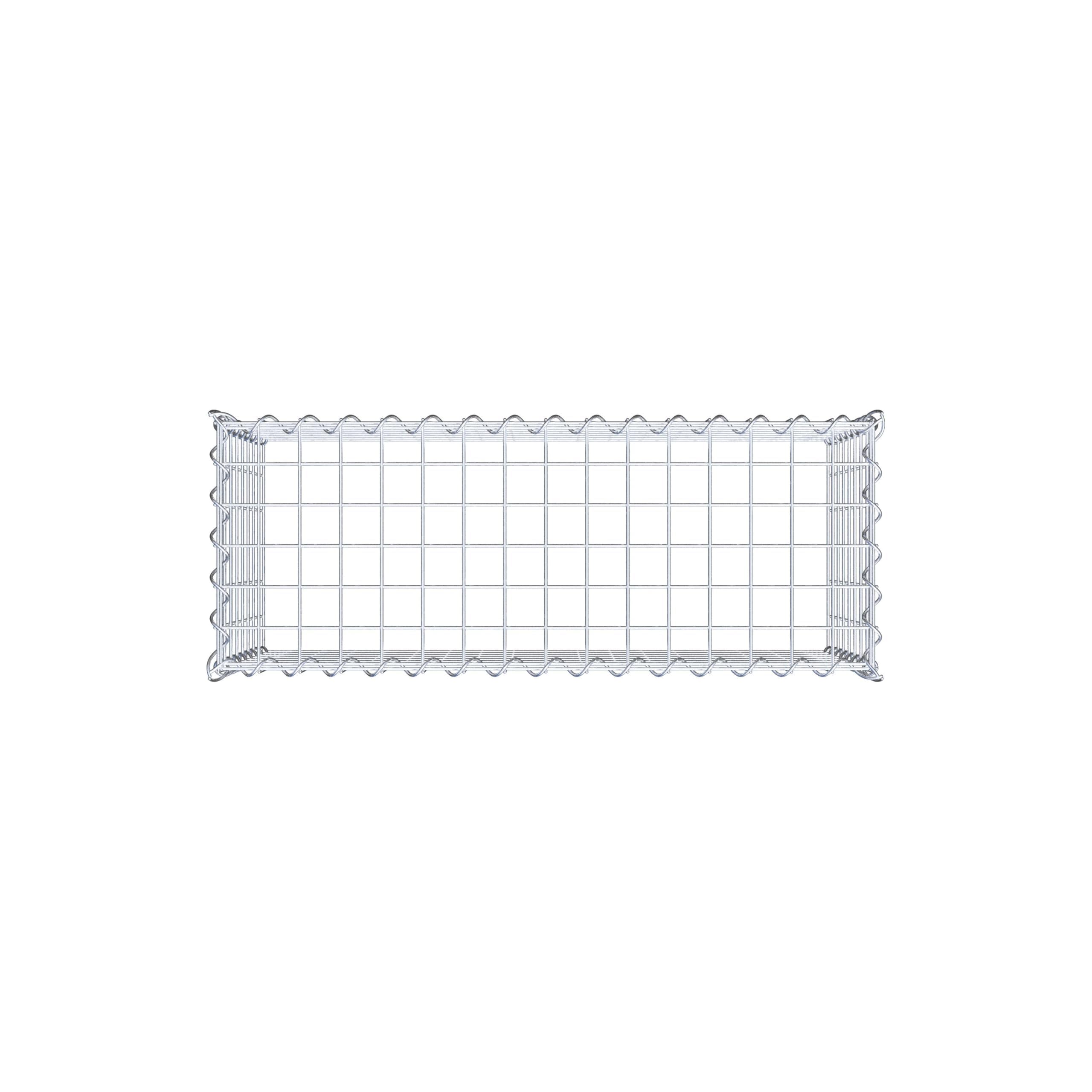 Gabiona - Gabione 80 x 40 x 30 cm - Anbau-Korb Typ 3 (ohne Bodengitter) - Verzinkter Gabionenkorb mit Maschenweite 5x5 cm