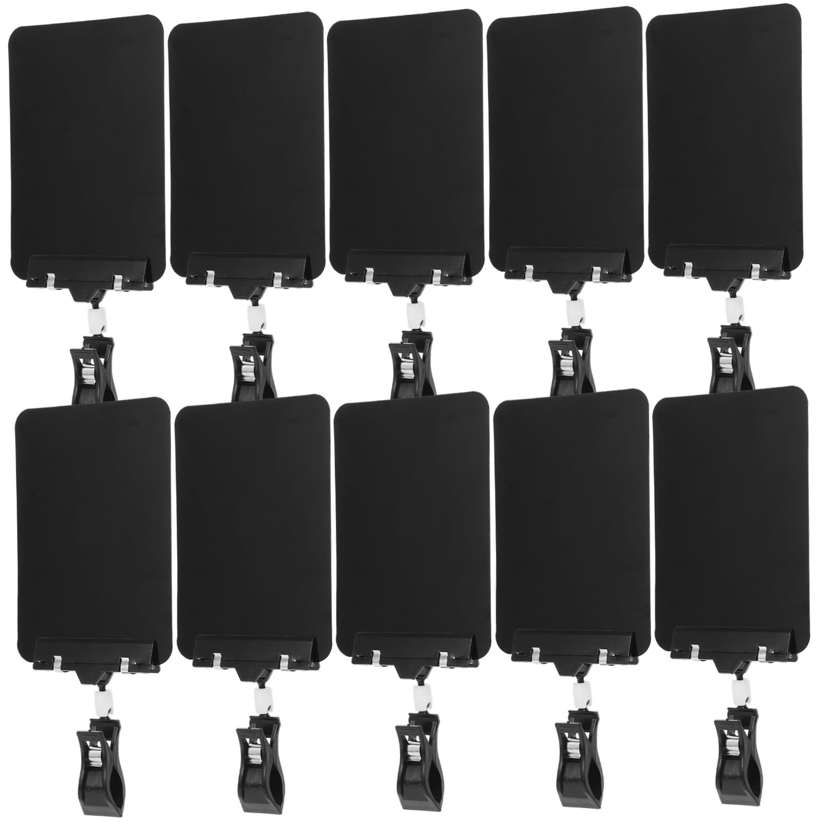 TEHAUX 20 Pezzi Clip Espositrici per Cartellini Cancellabili Supporto Resistente per Etichette Supermercato per Esposizione e Cambi Facili