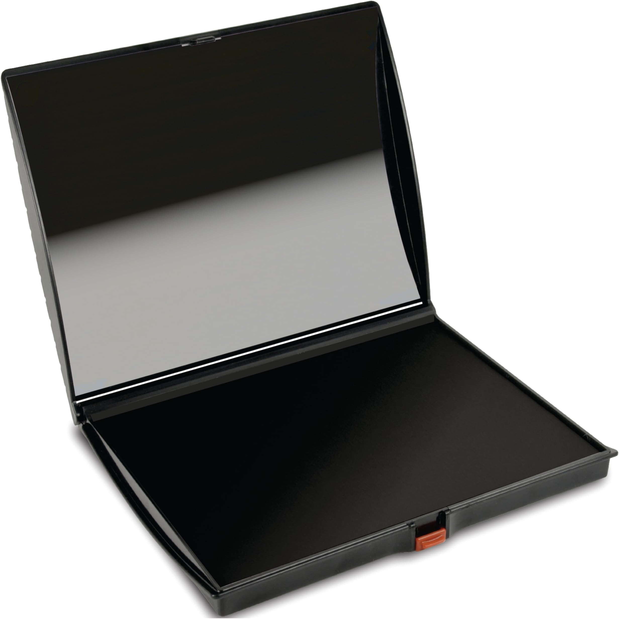 AS-SHI0940188 Shiny Large Stamp Pad, Felt, Plastic Cover, S4, 5" x 7", Black Ink