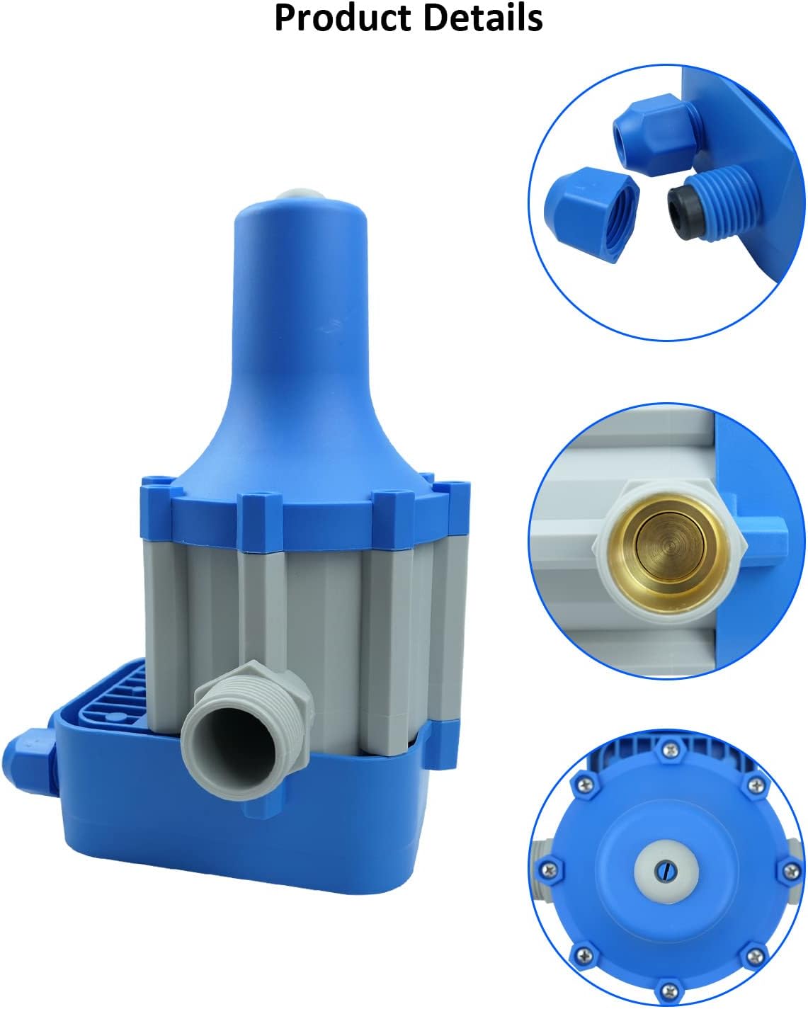 Water Pressure Switch, 110V Automatic Electronic Switch Control Water Pump Pressure Controller for Water Pump Blue