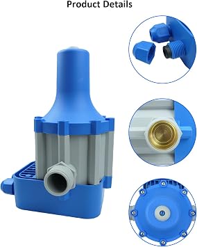 Water Pressure Switch, 110V Automatic Electronic Switch Control Water Pump Pressure Controller for Water Pump Blue