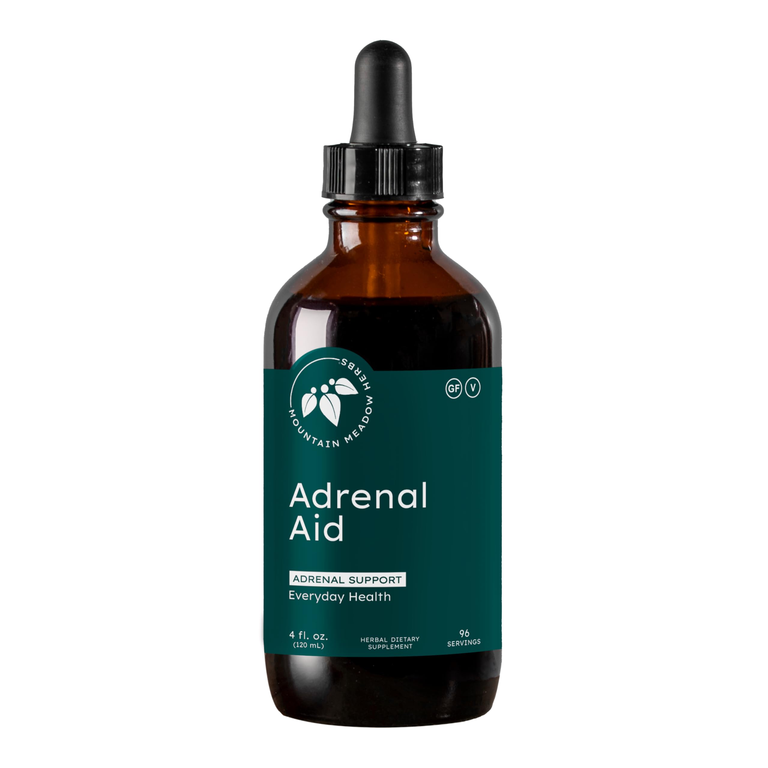 Mountain Meadow Adrenal Aid System Support Ashwagandha Liquid 4 oz