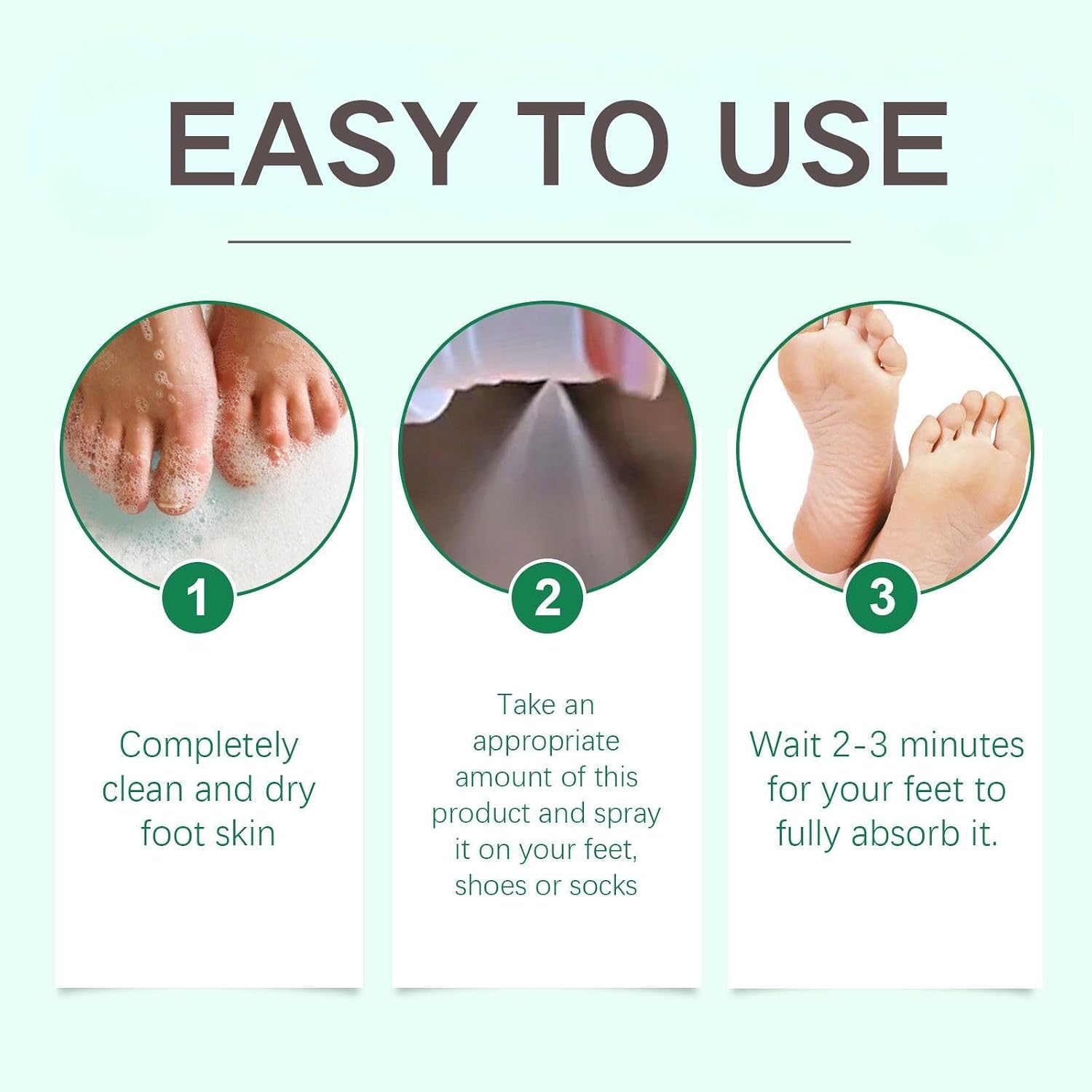 2PCS Foot Spray with Tea Tree Oil,Tea Tree Oil Spray for Foot,Clearing Foot & Shoe Spray,Refreshing and Comfortable