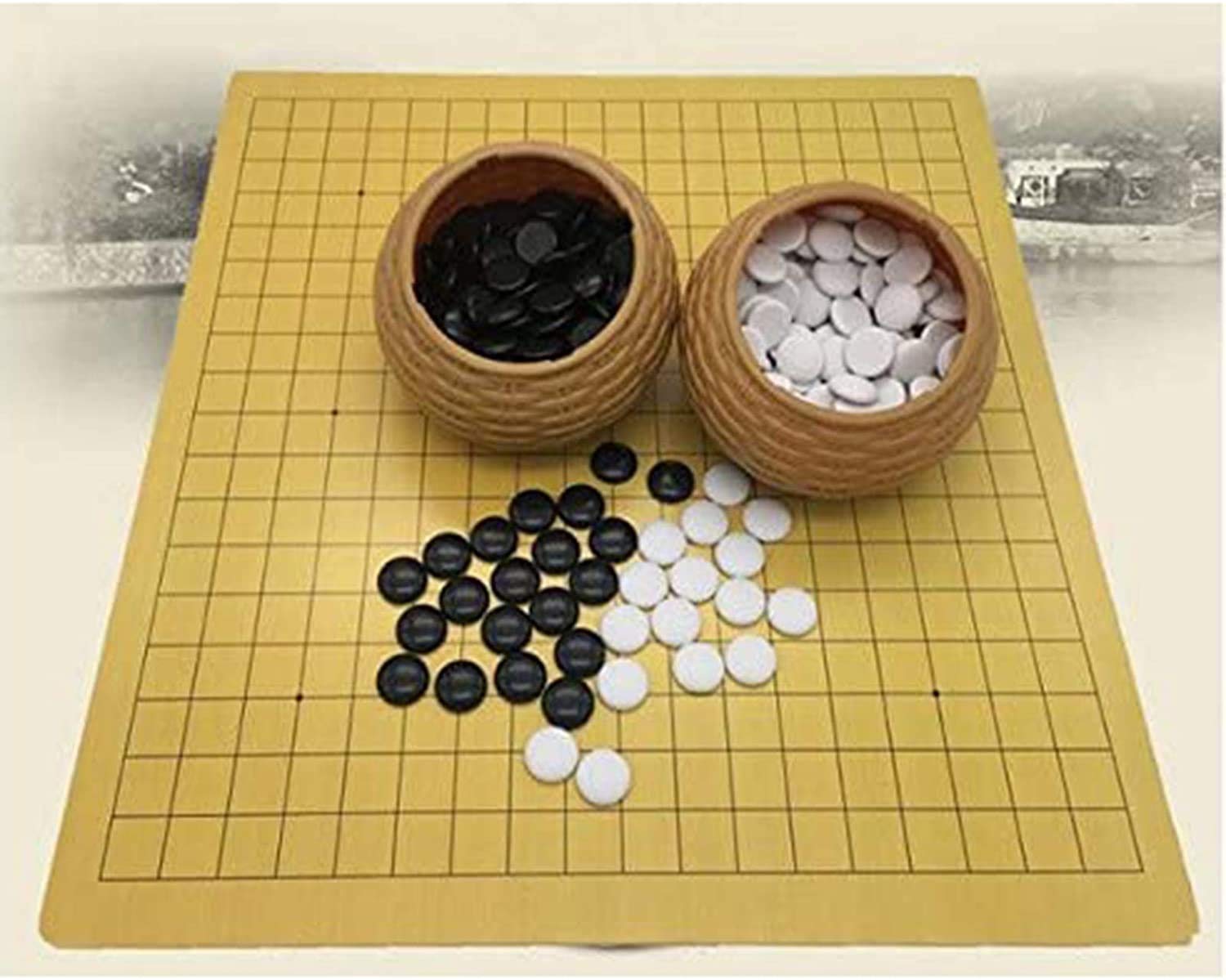 Amazon.co.jp: Go Board Game Set With Plastic Stones In