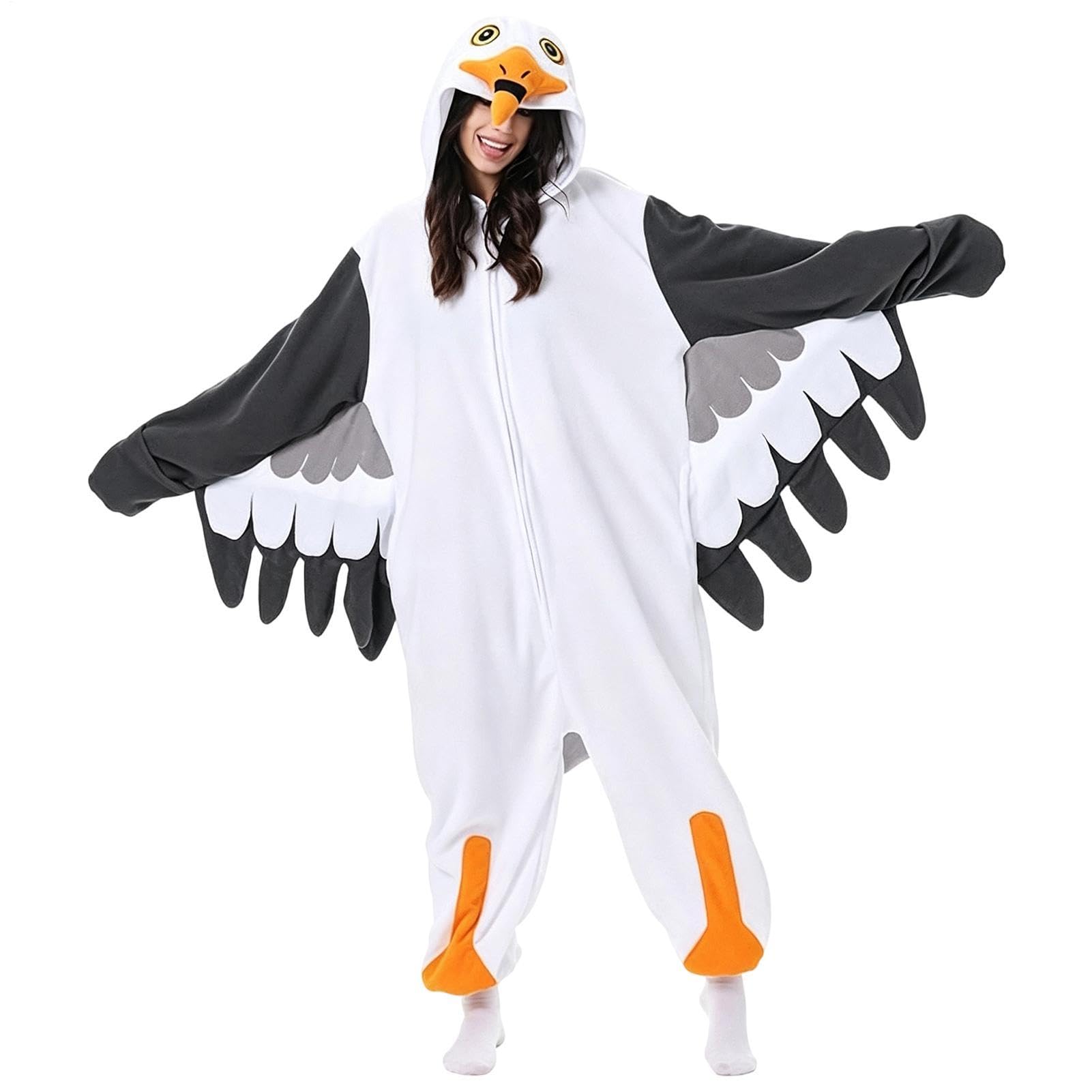 Pigiama Intero Halloween Adulto Abbigliamento Divertente Con Zip E Tasche,