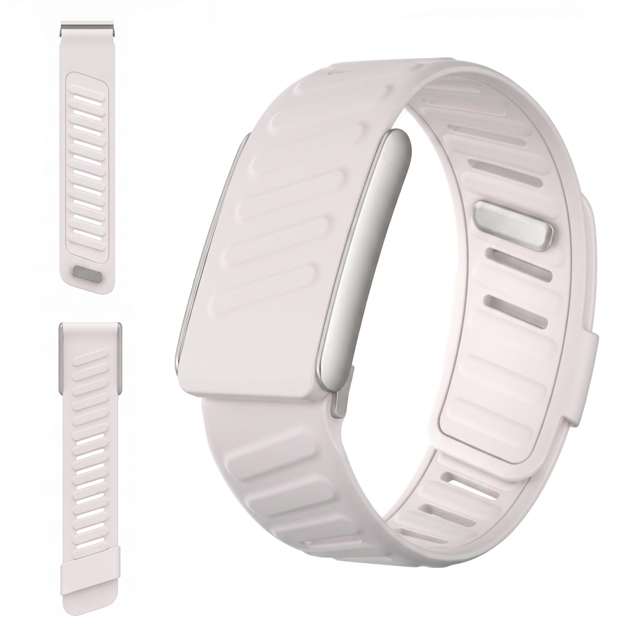 Replacement Sport Band Compatible with Whoop 5.0, Rugged Silicone Strap & Fitness Watchbands Accessories, Waterproof Anti-Slip Adjustable Wristband for Gym Training Athletes, Secure Fit, 130mm (Pink)