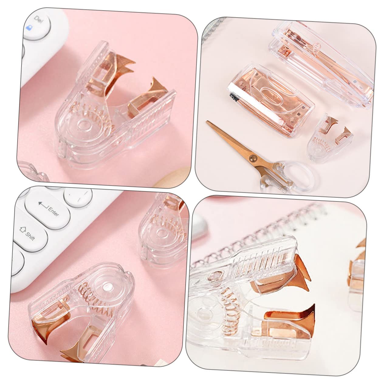 10stücke Handlicher Heftklammerentferner Im Eleganten Roségold Leicht Und Tragbar Für Bürobedarf Für Lehrer Kollegen Und Einfache Handhabung Aufwand