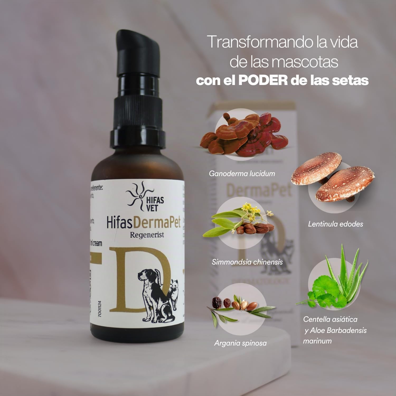 HIFAS Vet - Derma Pet Crema Hidratante Dermoprotectora para Perros y Gatos - 50 ml