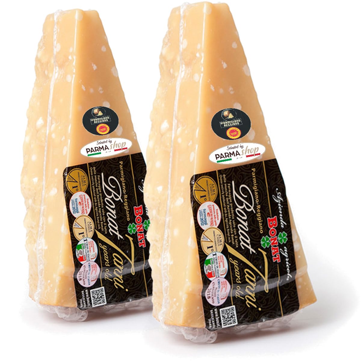 Parmigiano Reggiano DOP - Bonat - 7 Anni 1 Kg (2 x 500 gr.) - Selected by PARMAshop