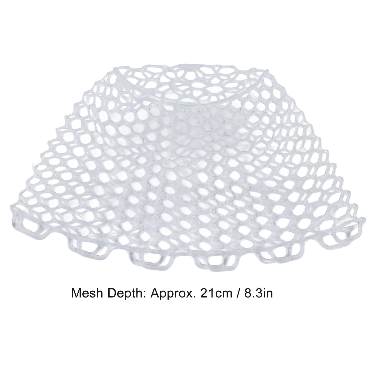 Rplacement Fishing Net, Rubber Replacement Landing Net Net for Angler White 21cm Depth