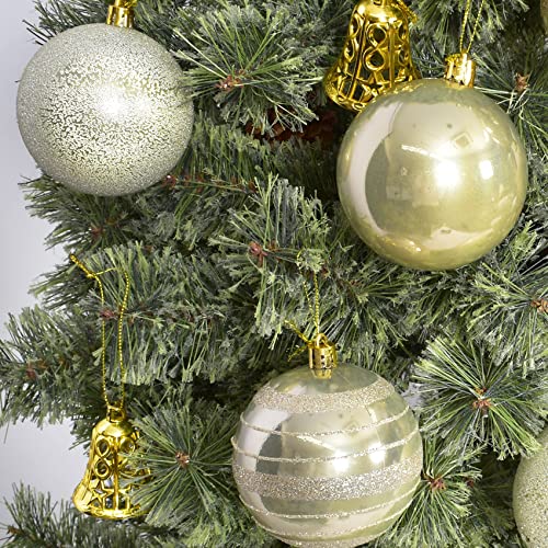 Amazon | クリスマスツリー オーナメント ラメ＆グロスボール 8cm 6個