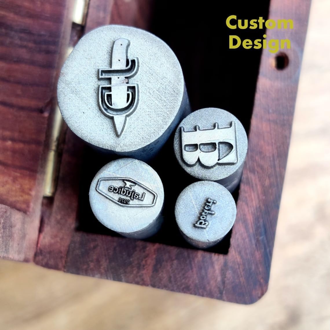 Sello Personalizado De Metal | Herramienta De Joyería | Troquel Personalizado | Punzones De Joyería | Sello De Acero Para Marca