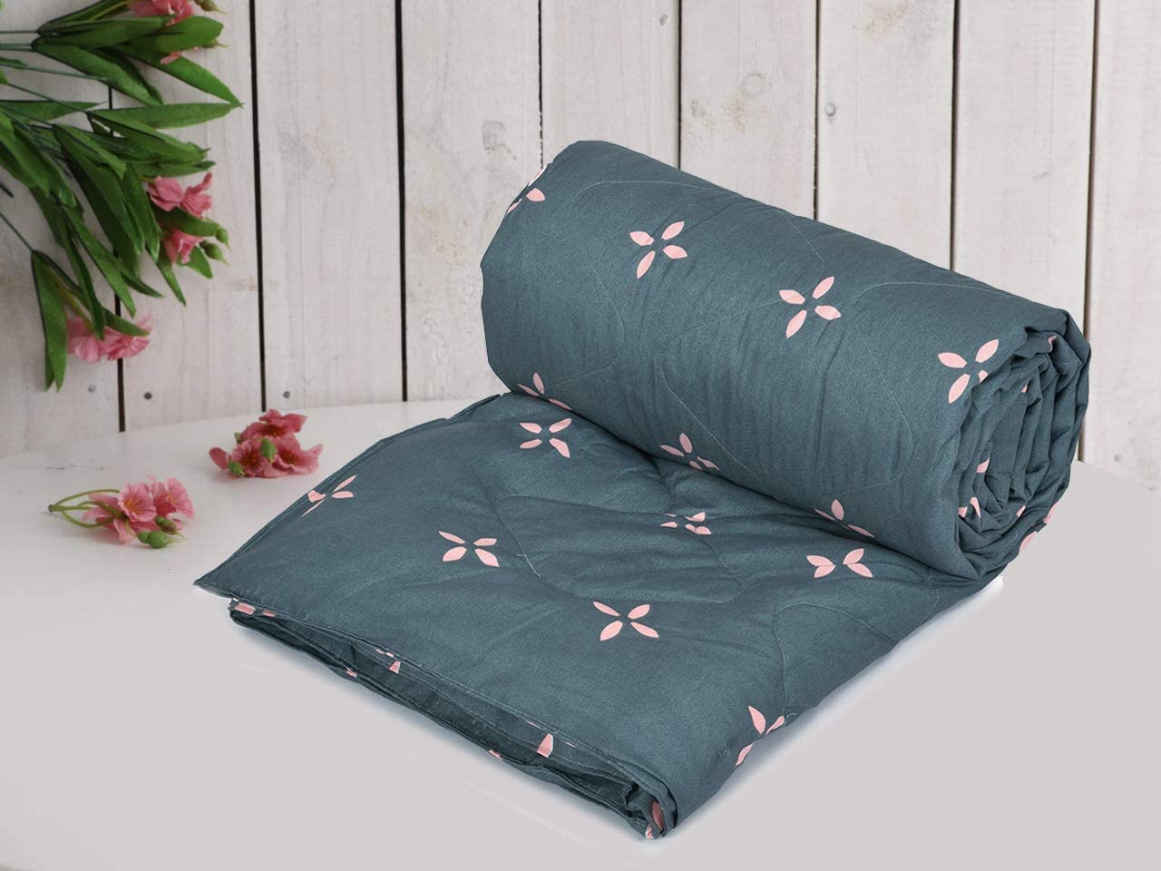 COZY FURNISH Super Soft Microfiber Quilted Comforter,Quilt Bed Cover for Single,60X90(Inches) Size Bed Luxury Breathable 220 GSM Cozy Super Soft Printed Comforter-image-26