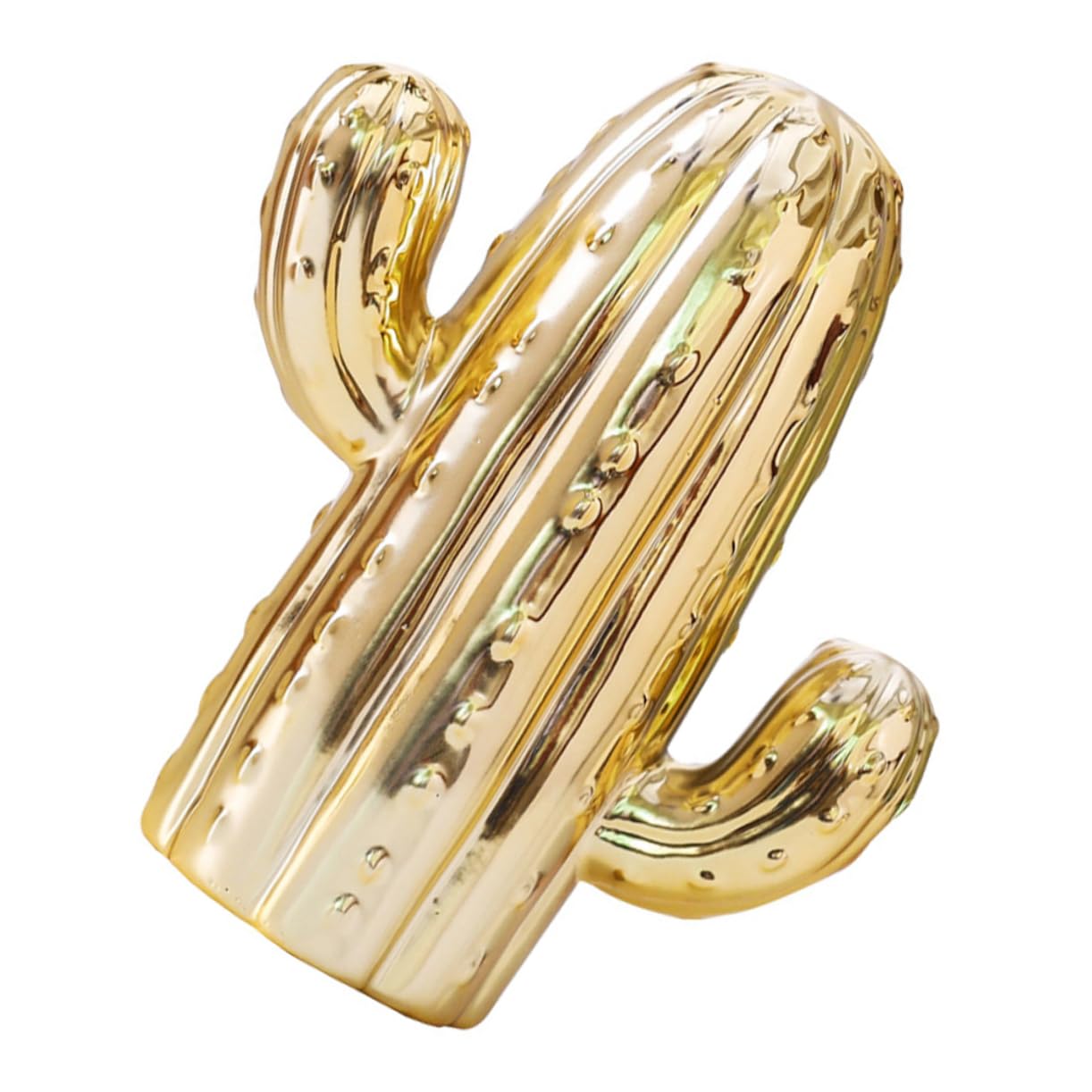 Keramik Kaktus Spardose Gold, Nordischer Stil, 1 Stück