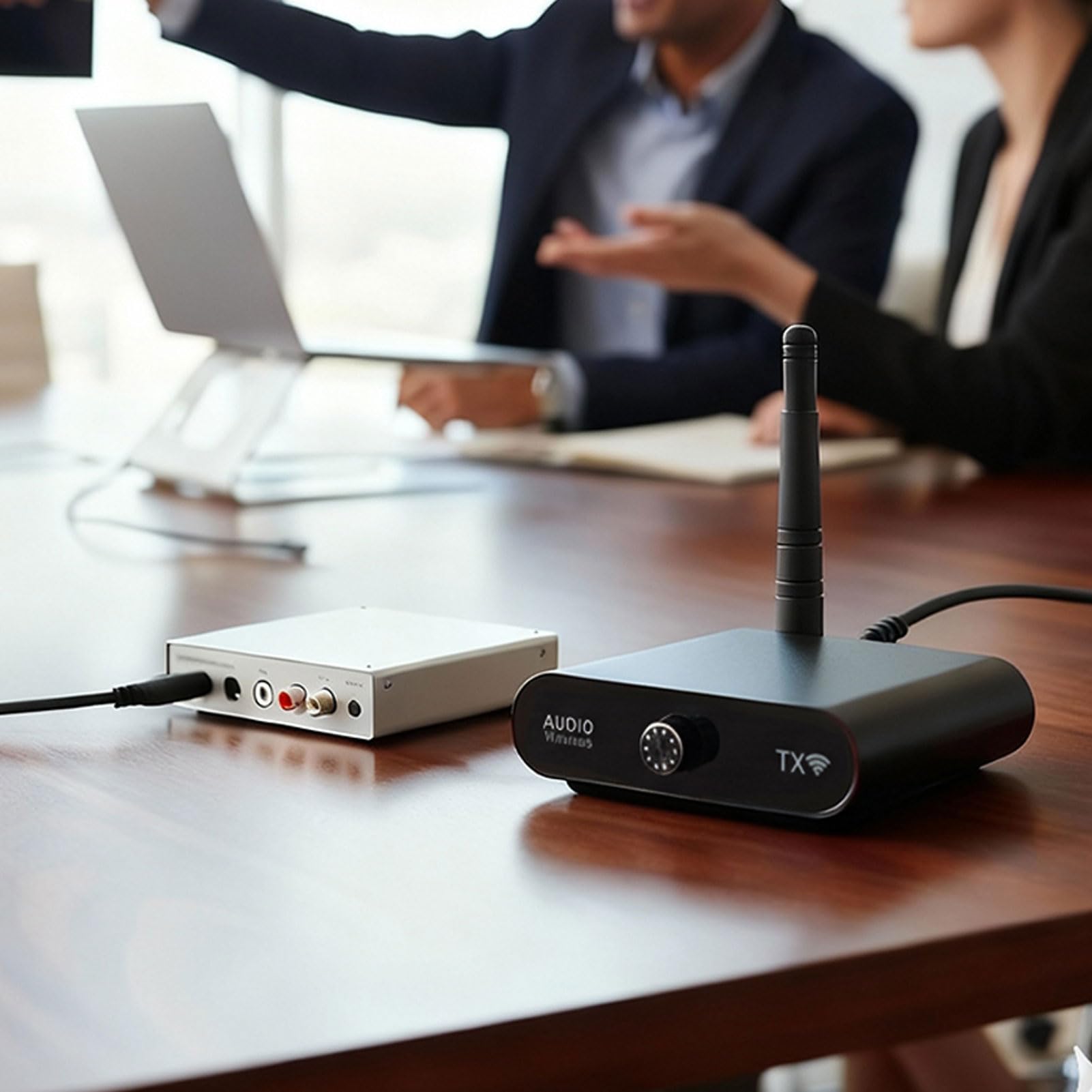 Bezprzewodowy Nadajnik-Odbiornik Audio 2,4 Ghz, Zasięg 328 Stóp, Zerowe Opóźnienia, Zestaw Bezprzewodowego Adaptera Audio Z Kablem AUX, Do Głośników, Wzmacniaczy, Soundbarów