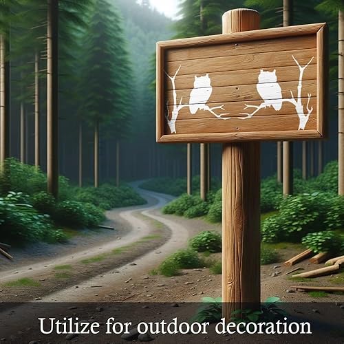 Miniatura 4 de 4 Inch Owl in Tree Reusable Mylar Stencil - Creative Ventures - DIY Art Crafts Wall Stencils DIYStencils Decorative Templates Reusable Stencils for