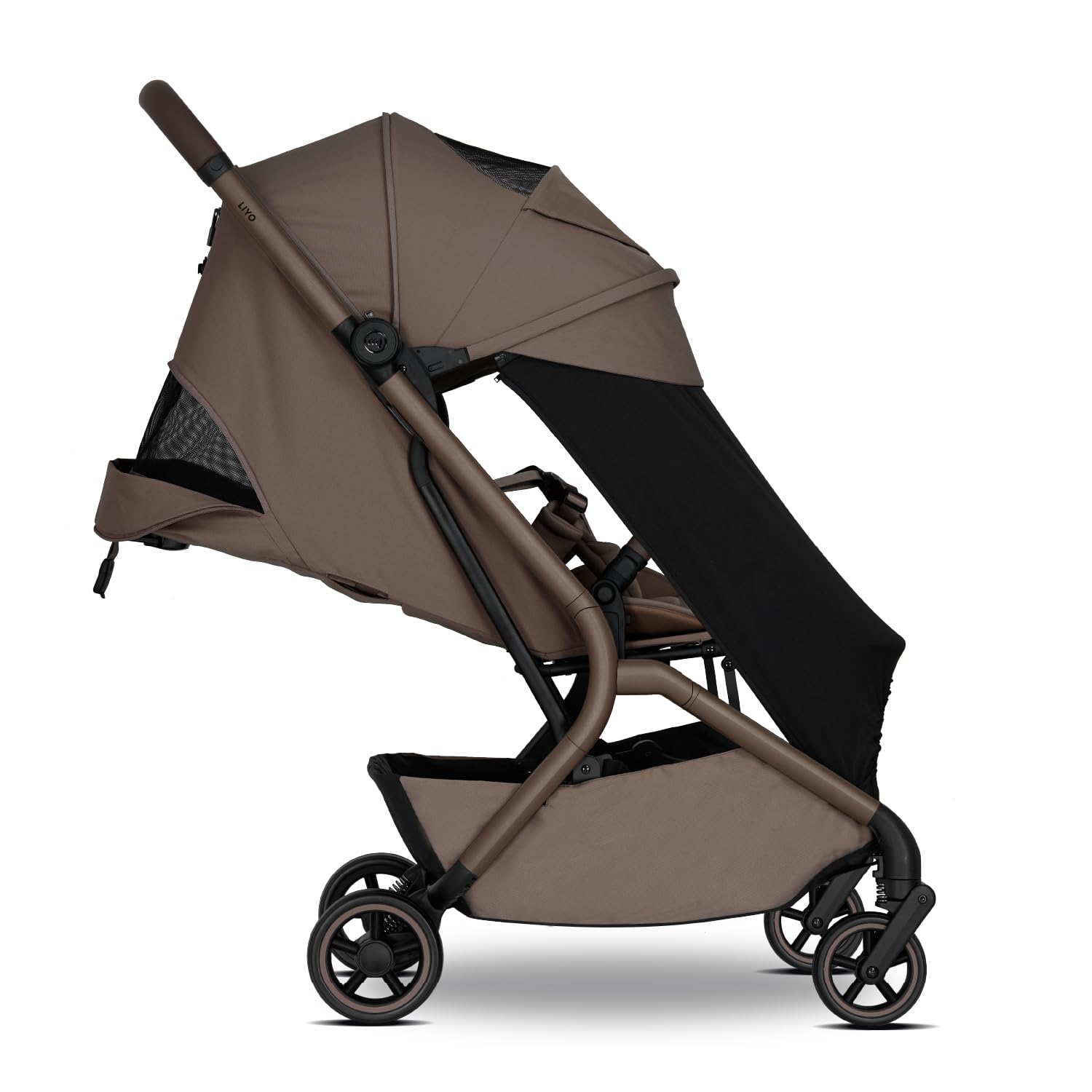 my junior® LIYO Buggy, ab Geburt bis 22 kg, IATA-zugelassen, EvoOne™ Technologie, Einhand-Faltmechanismus (Mocca Brown, LIYO Buggy)
