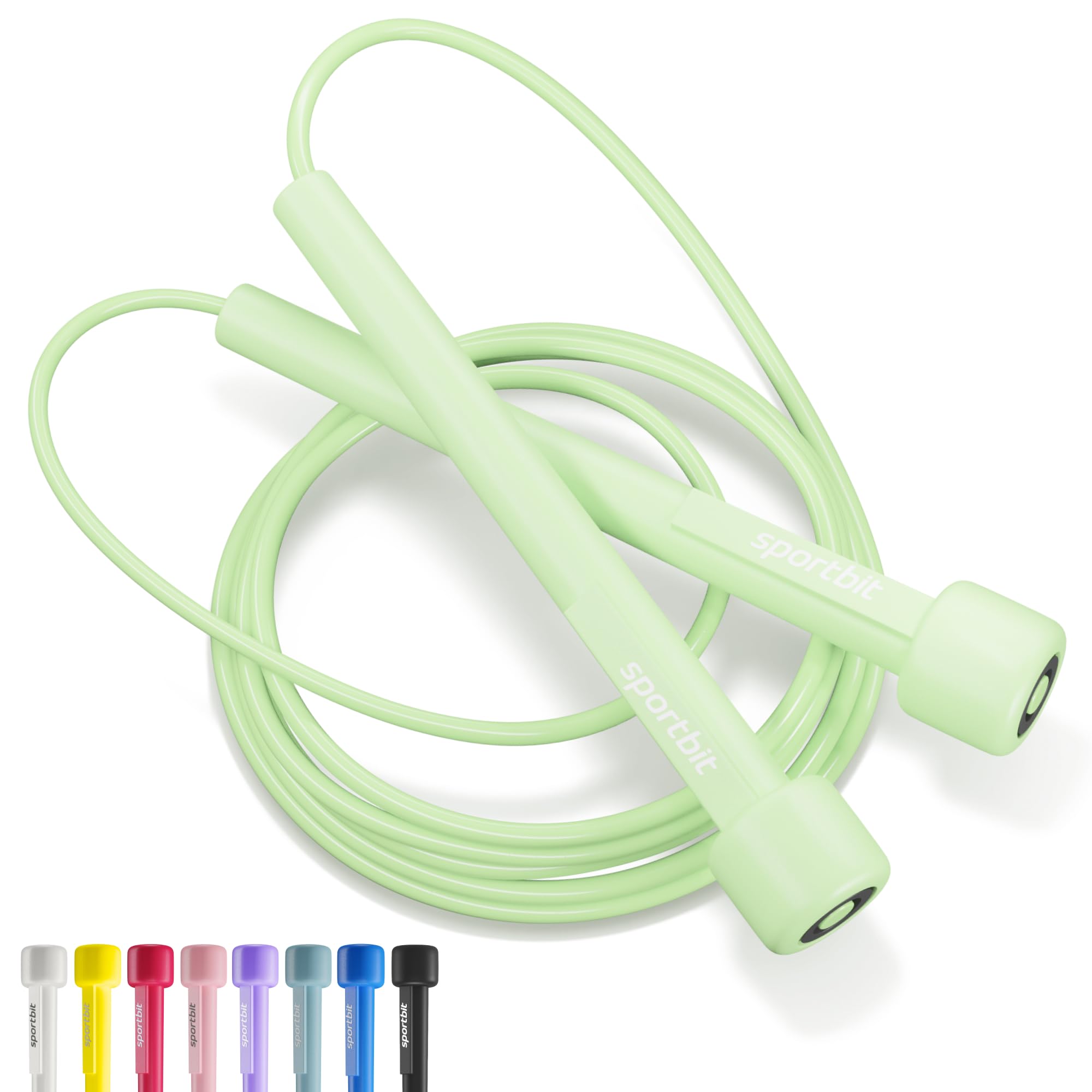 SPORTBIT Adjustable Jump Rope for Fitness and Exercise – Skipping Rope for Cardio, Boxing, and Weight Loss – Speed Rope perfect for Men & Women