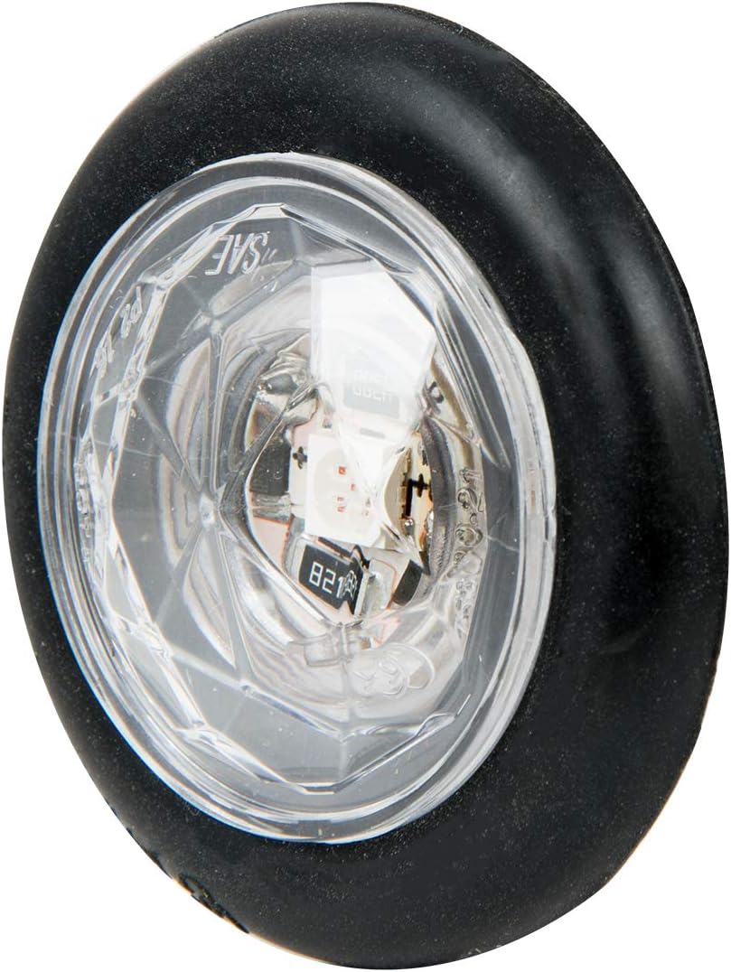 GG Grand General 75311 Amber/Clear Light (1-1/4" Diamond Lens 1 LED Dual Funt. with Grmt)