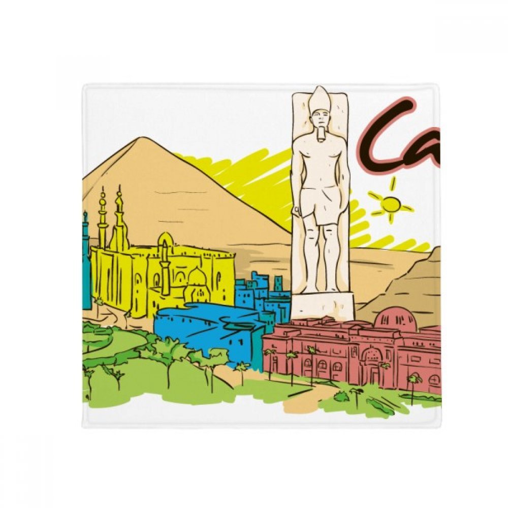 Tapis de sol anti-slip Égypte Ancienne 50x50cm pour salon et cuisine
