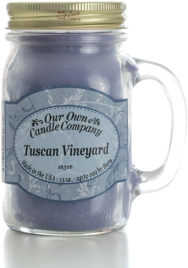 our own candle 13oz Tuscan Vineyard Scented Jar Candle 100 hr burn time