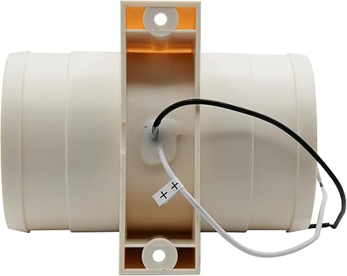 Miniatura 4 de Vinland Marine Soplador de sentina ABS moldeado por inyección Ø3 de diámetro, sistema de 12 voltios, fusible de 2.7 A 2.5 amperios 158 CFM (paquete