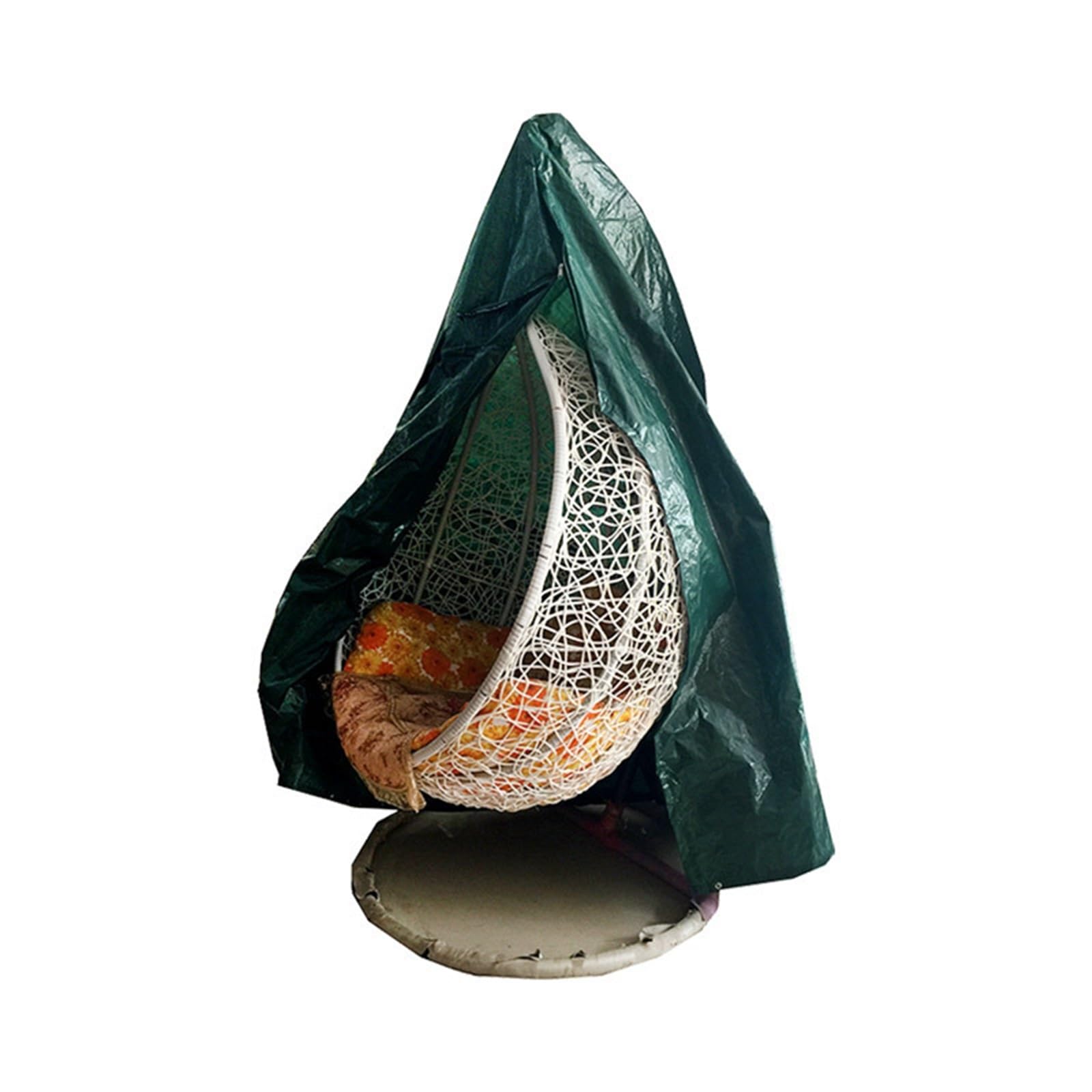 Housse pour Fauteuil « Egg » de Jardin, Housse de Chaise Egg Vert 180x215, Patio Suspendu au Vent