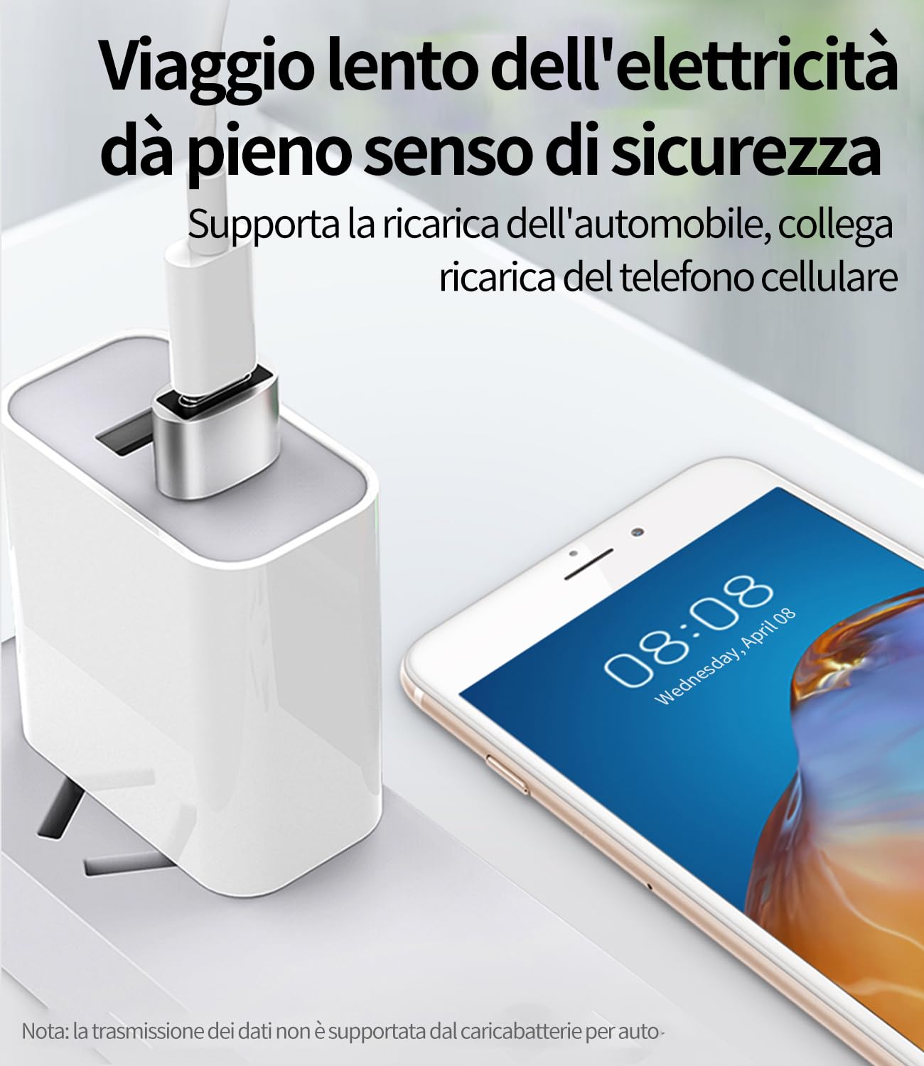 Adattatore USB-C Femmina A USB Maschio (3 Pezzi) - Tipo C A USB-A, OTG 3.0, Ricarica 3A, Trasferimento Dati 480Mbps, In Alluminio, Per Smartphone, Tablet