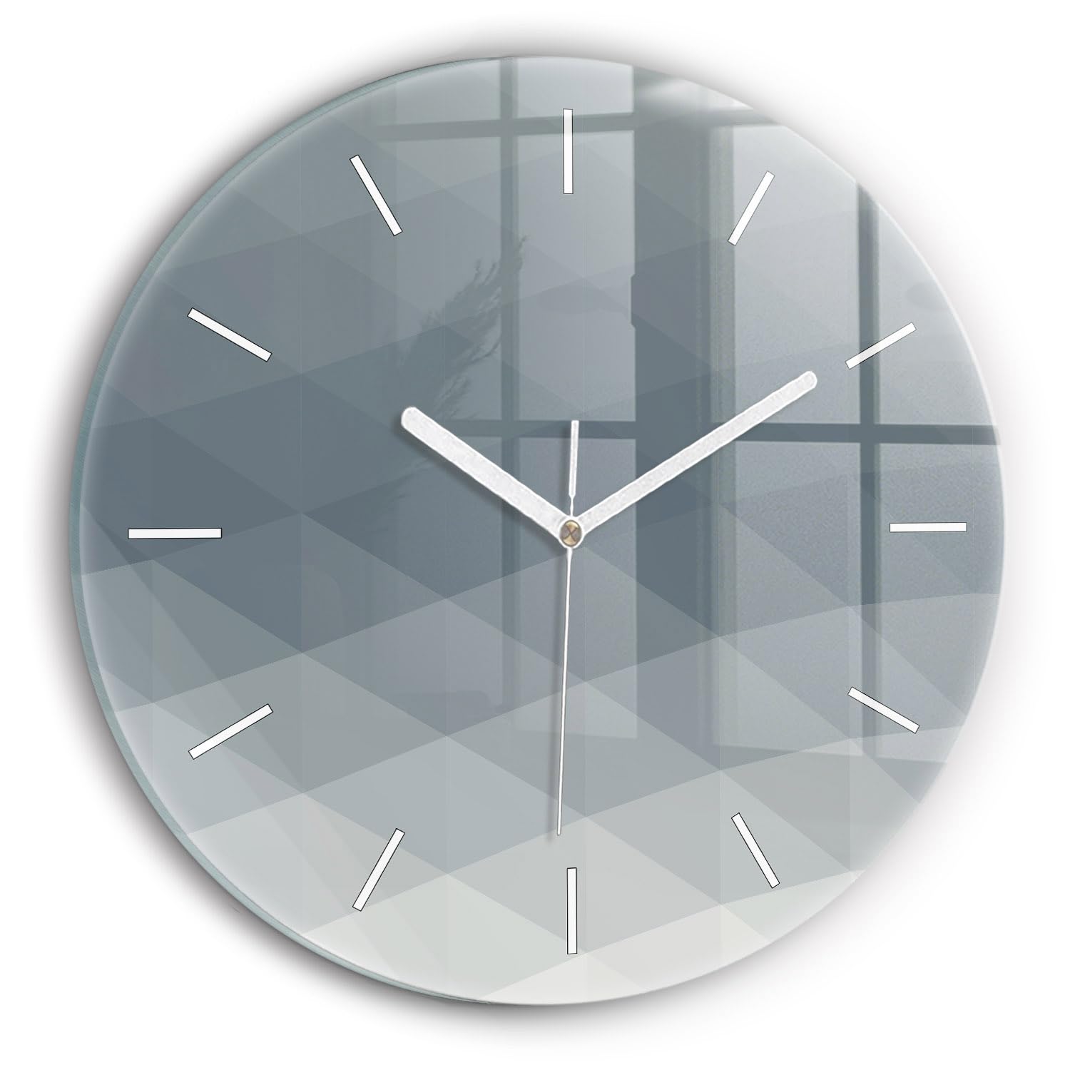 Horlogerie Moderne en Verre de Qualité Supérieure Style Élégant Wallfluent 30 cm
