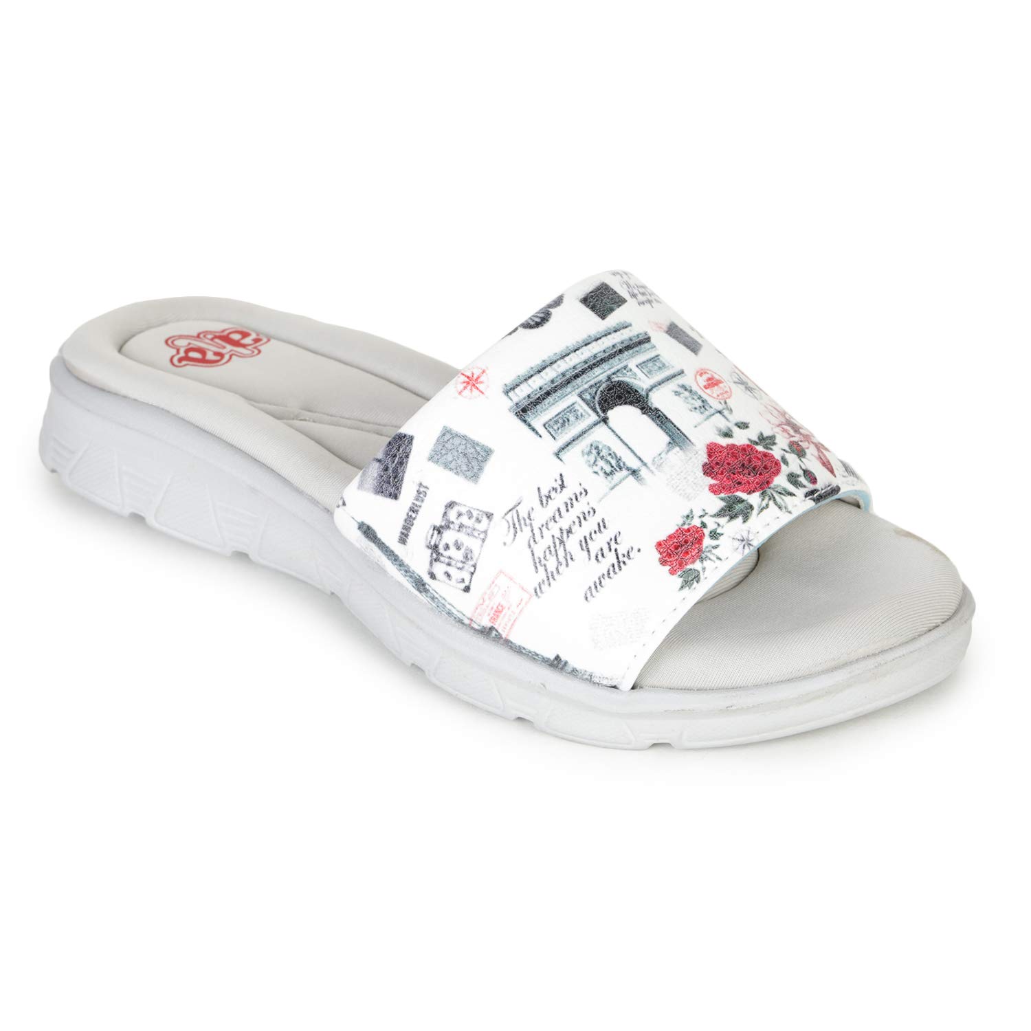 Liberty Cushion-34 White Slippers - 3 UK (36 EU) (99520361) (B08NFPDNDW) Amazon Price History, Amazon Price Tracker