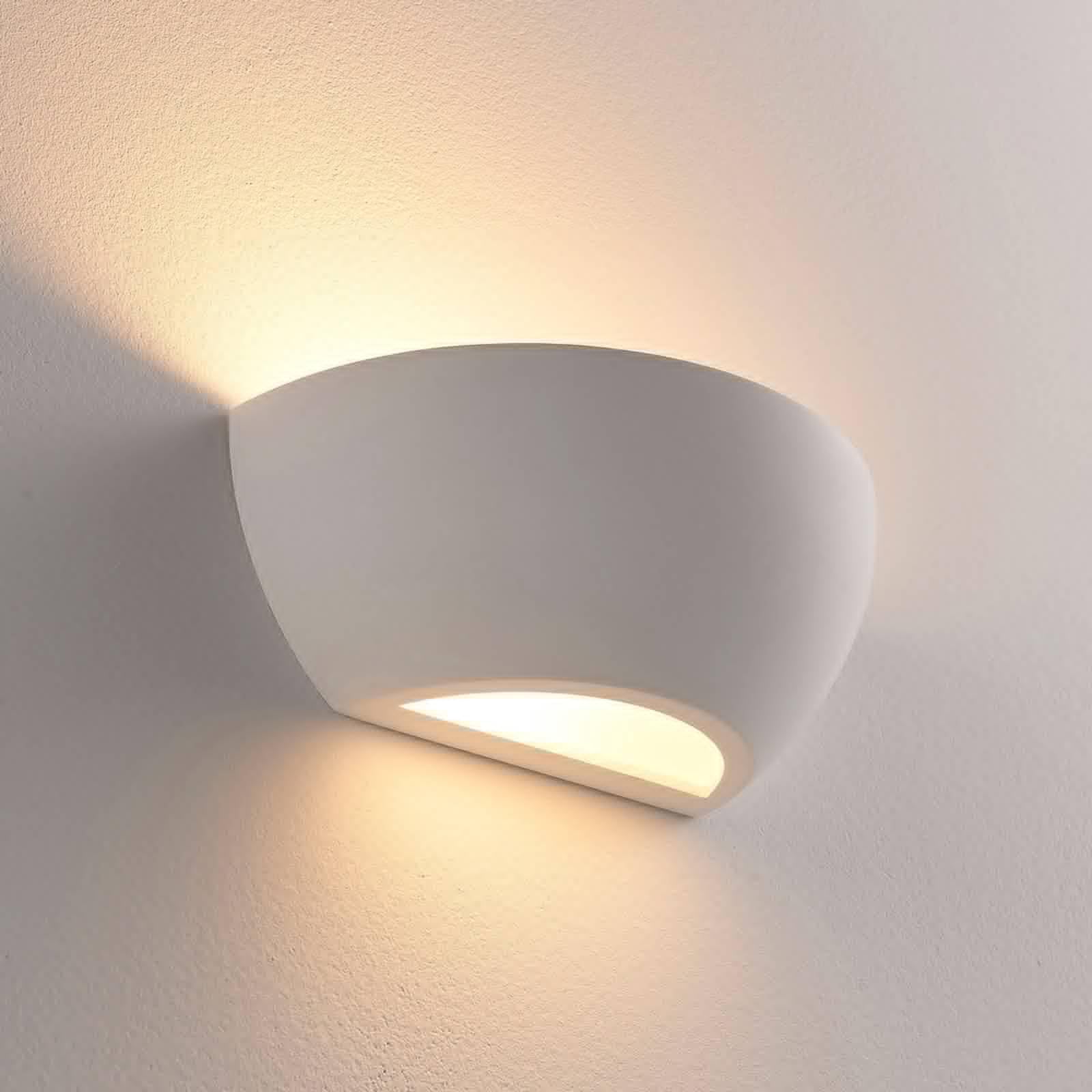 Lindby Applique dimmerabile (Moderno) colore Bianco, in Argilla ad es. Soggiorno & Sala da pranzo applique