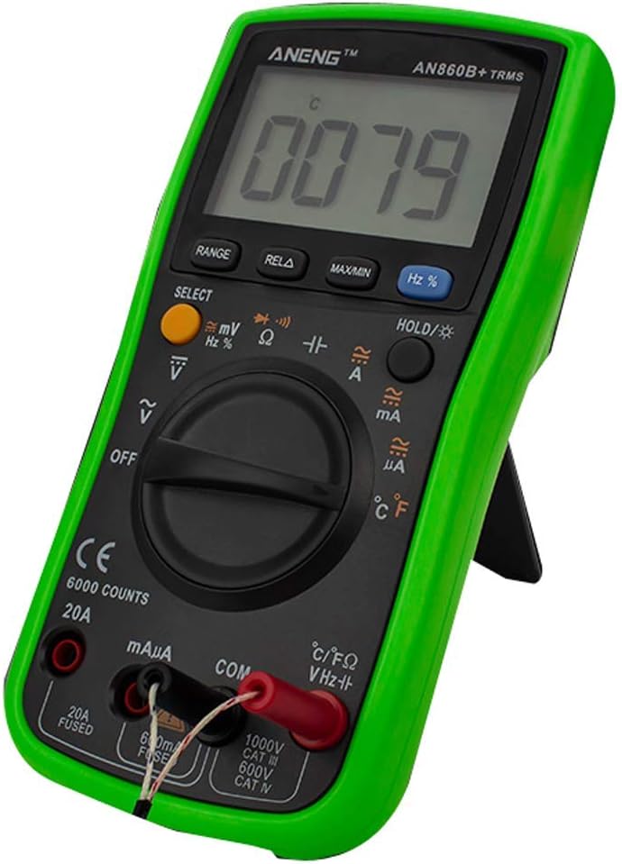 China ANENG AN860B+ Tester Digital Multimeter Professional 6000 Count Detector Tester Peak Multimeter Analog Esr Lcr Meter Meter Green