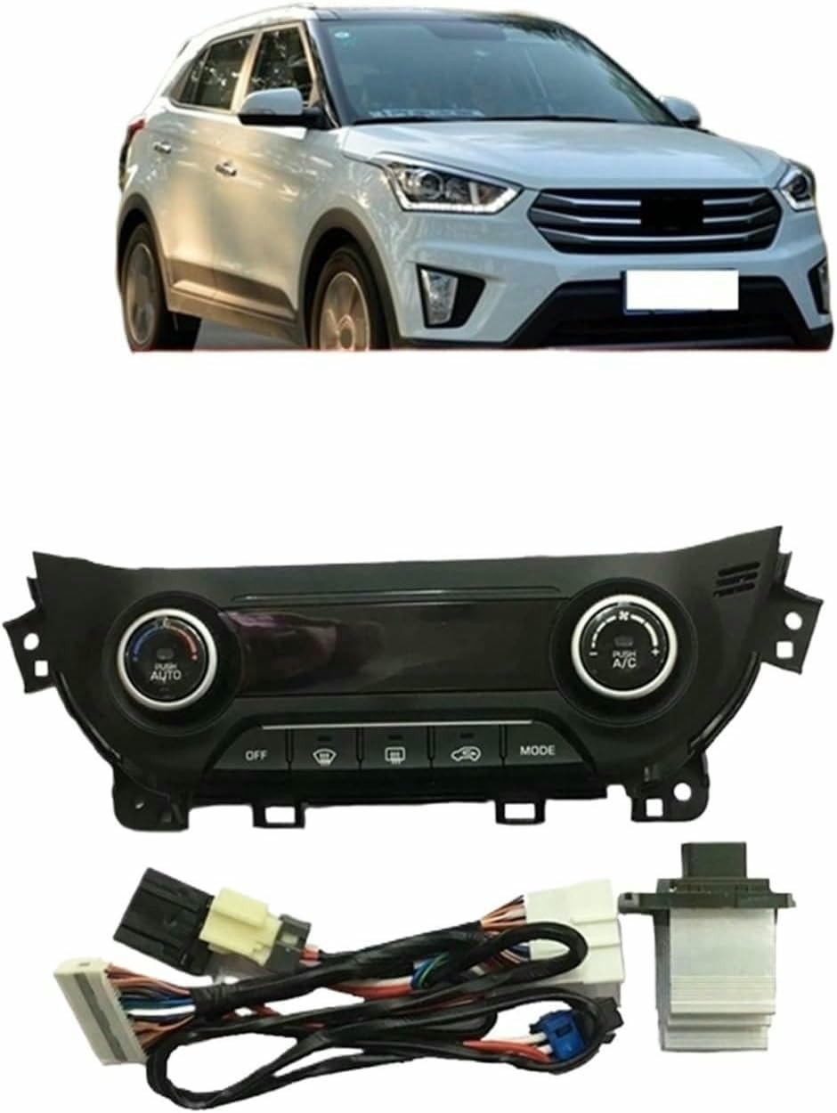 Kit de Montaje del Panel de Control de Aire Acondicionado automático con Interruptor de calefacción para Hyundai IX25 Creta 2014-2017