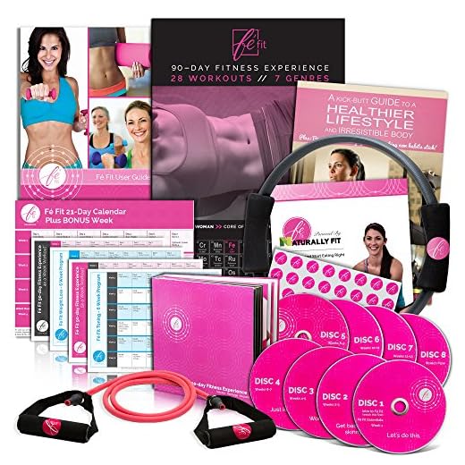 Fé Fit Women's Workout Program - All Skill Levels - 28 Workout Videos for Women - Includes New 21 Day Exercise Program