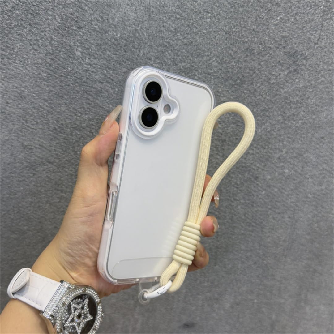 Coque transparente iPhone 13 Pro Max double couche antichute avec cordon - 8