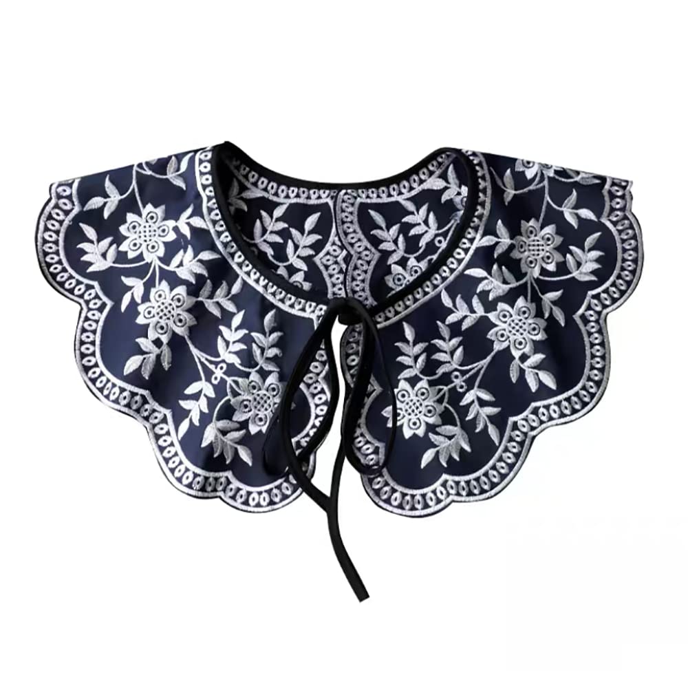 IZONHERE Lace Detachable Collar Vintage Decorative Choker for Women New Year's Dresses and Sweaters