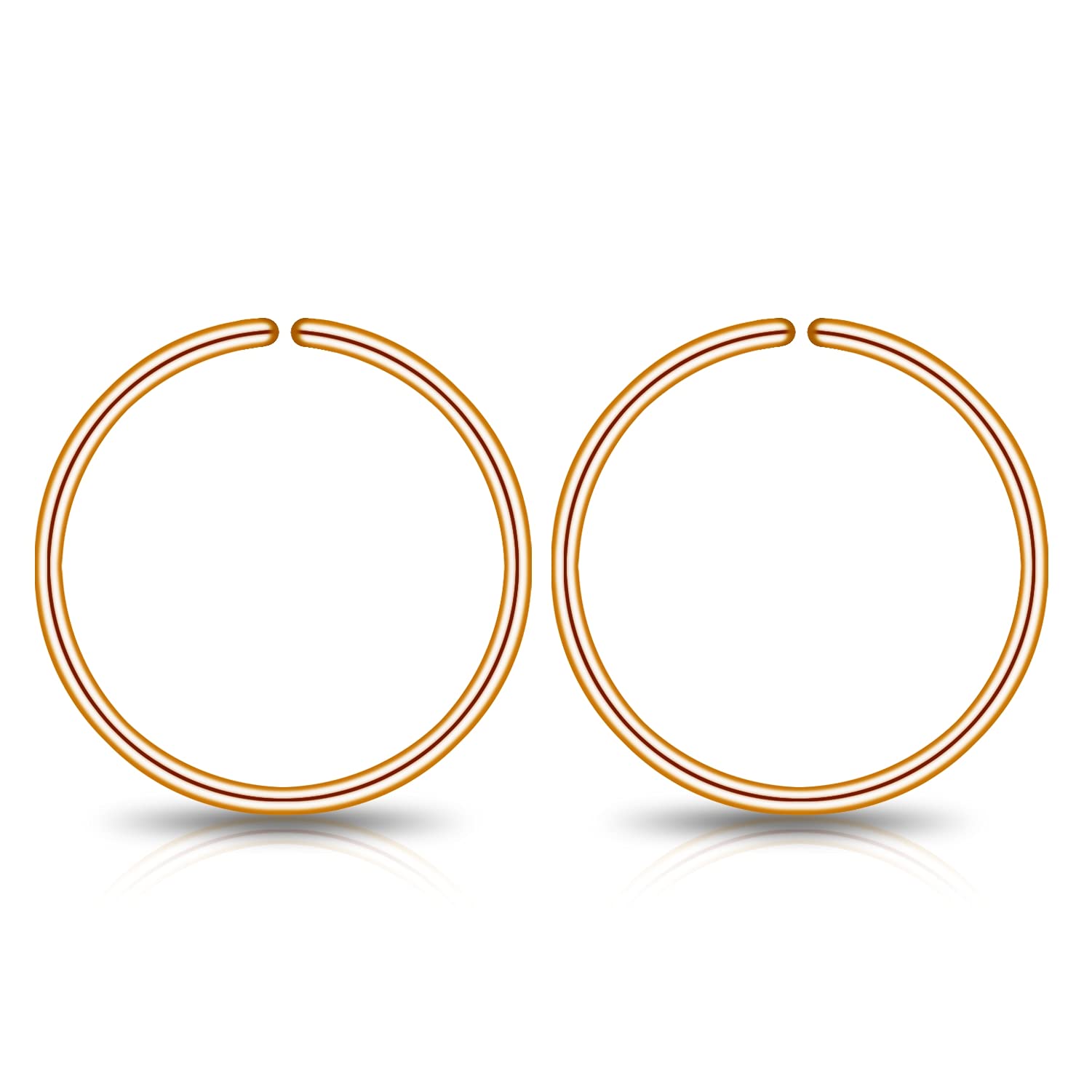 Small Gold or Sterling Silver Huggie Hoop Earrings for Women Cartilage Nose Helix Tragus