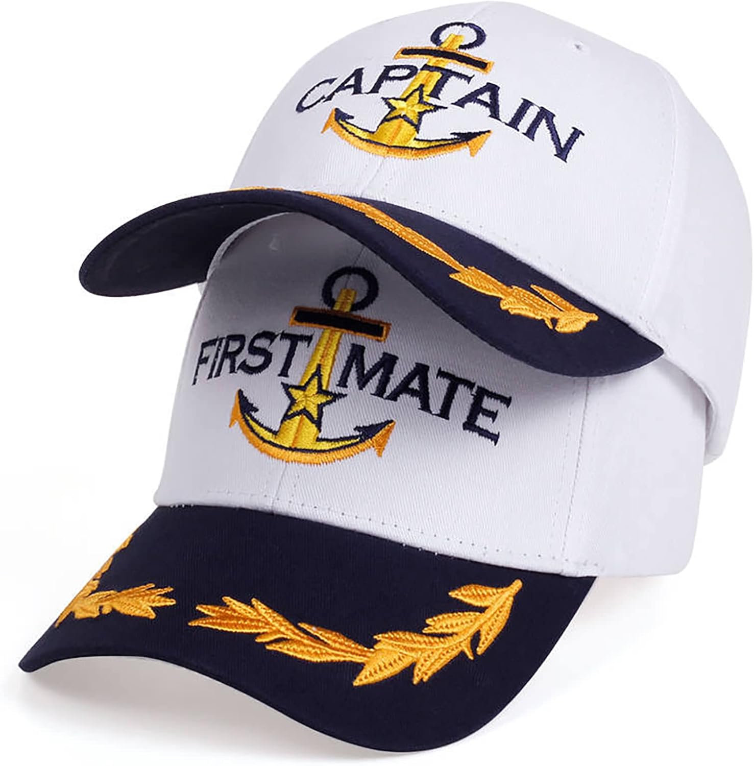 Yacht Hat Sailors Hat Nautical Marine Sailor Navy Hats Snapback Adjustable Sea Cap for Adult - Image 6