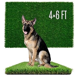 Artificial Grass for Dogs, Dog Pee Grass, Fake Grass for Dogs Potty Training, 4x6ft Extra Large Turf Grass, Reusable Puppy Wee Wee Pads, Dog Supplies, Indoor Outdoor