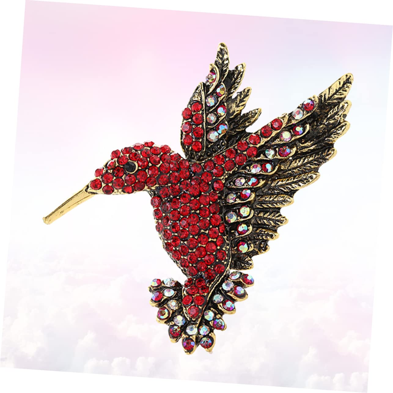 Broche Unisex con diseño de pájaro y Diamantes, 1 Unidad. Diseño Elegante con Incrustaciones. Ideal para Hombres y Mujeres.